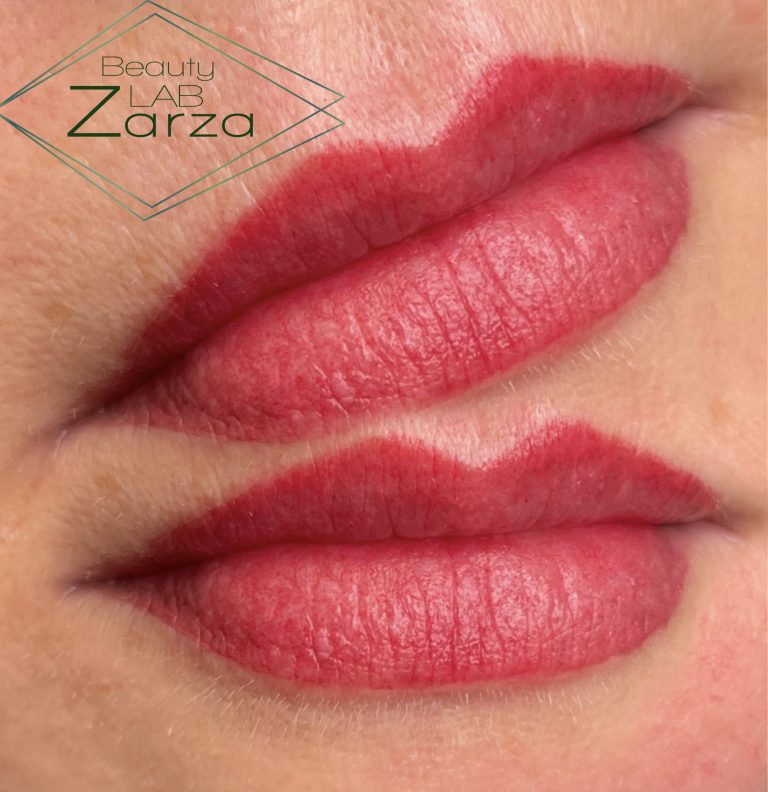 Voor en na: permanente make-up lippen bij Beauty Lab Zarza