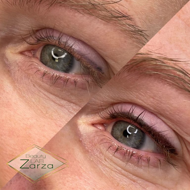 Voor en na: permanente eyeliner bij Beauty Lab Zarza